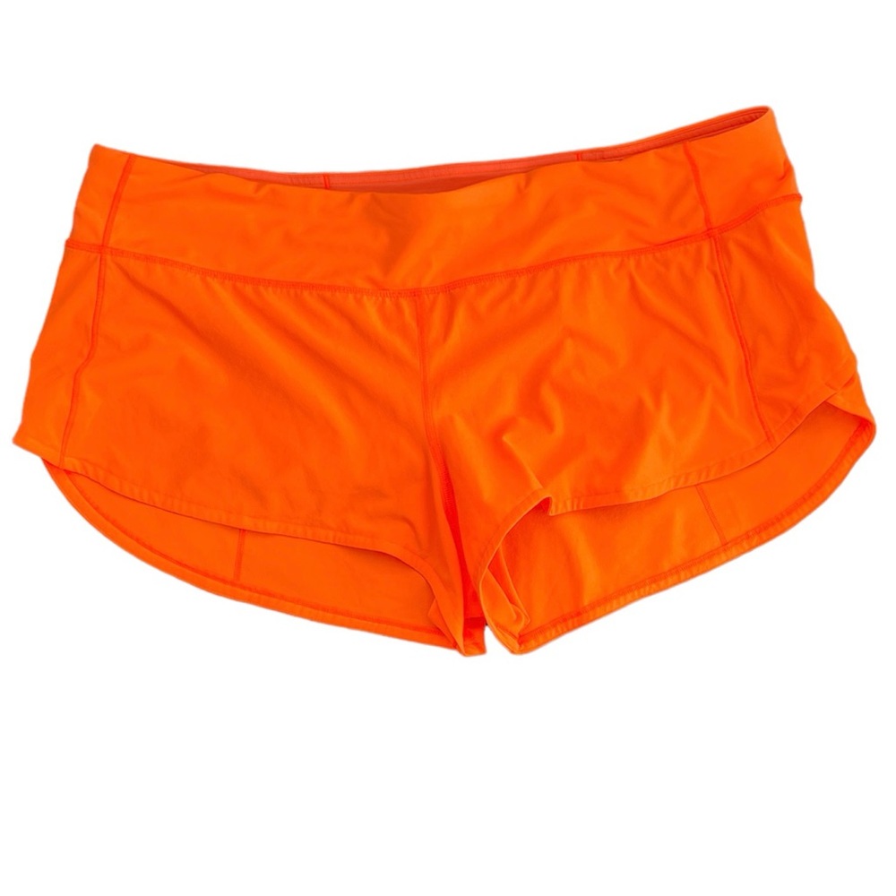 Lululemon Speed Up Low-Rise lined shorts 2.5” highlight orange
